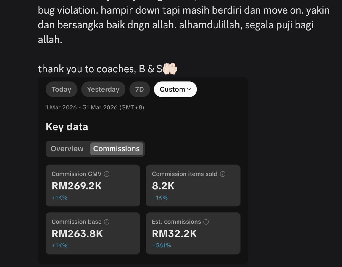 Student TBA — komisyen RM32.2k sebulan