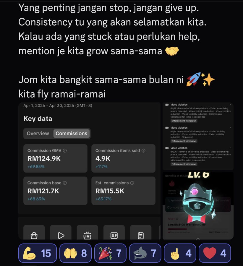 Student TBA — komisyen RM15.5k sebulan