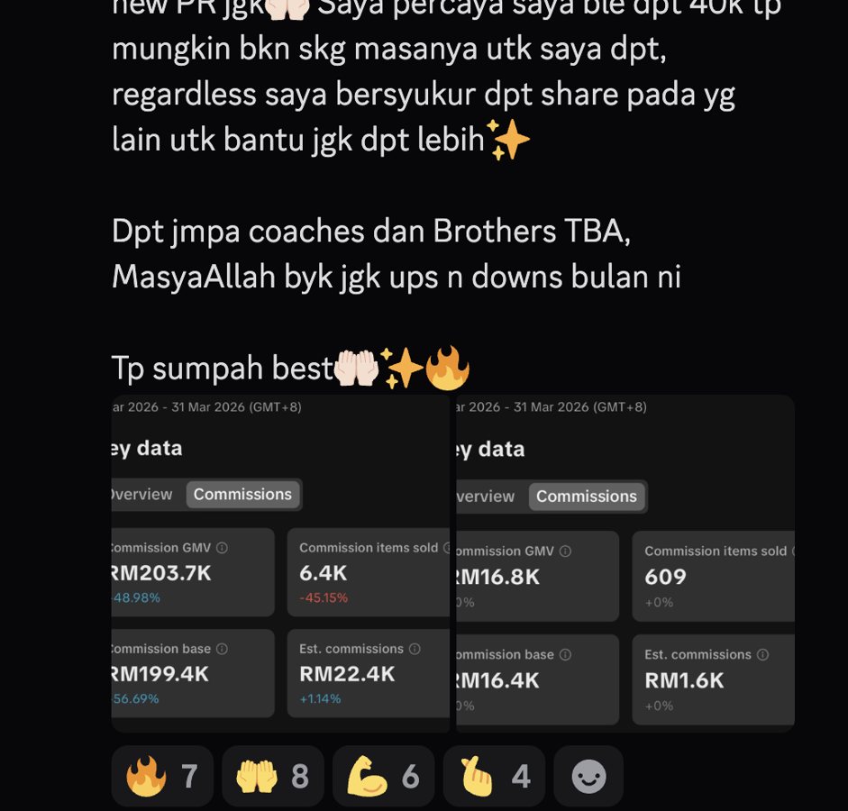 Student TBA — komisyen RM22.4k sebulan